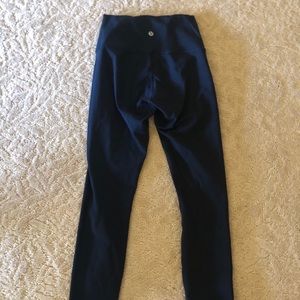 navy lulu lemon leggings